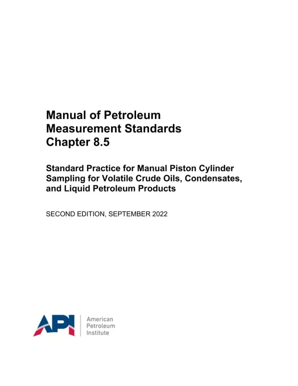 API MPMS Chapter 8.5 pdf