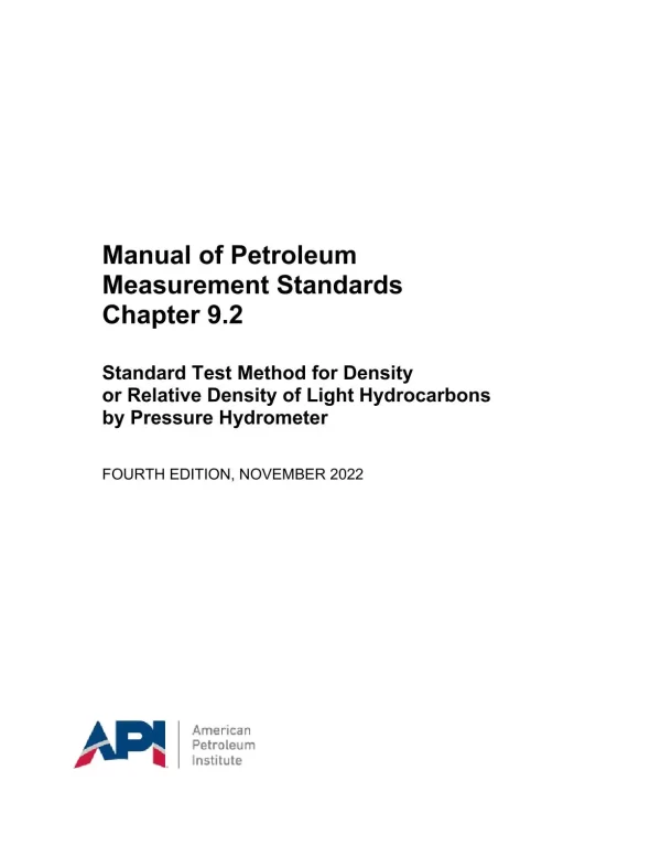 API MPMS Chapter 9.2 pdf