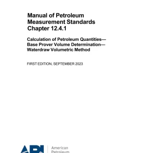 API MPMS Chapter 12.4.1 pdf